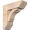Ekena Millwork Merced Slat Smooth Bracket w/ Offset Brace, Douglas Fir, 7 1/2"W x 22"D x 22"H BKT0806X22X22MRC06SDF - alternate 1